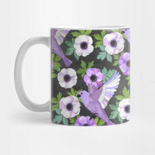 Purple Paper Anemone Collage Mug